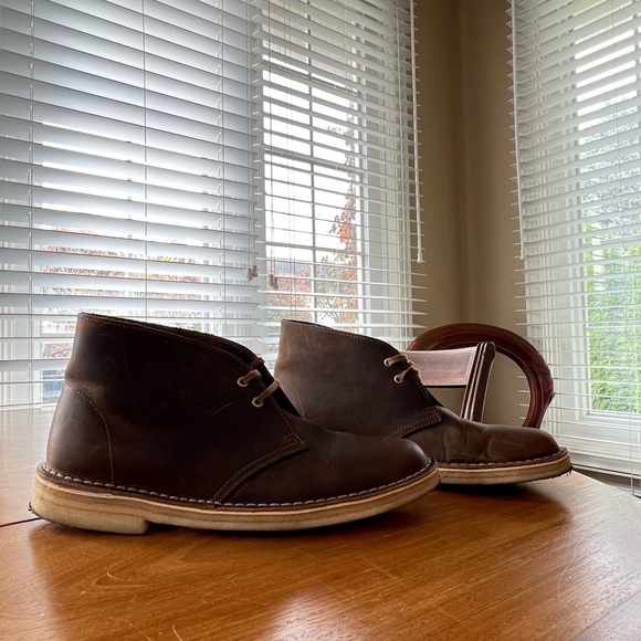 Clarks Originals Desert Boots Women’s Brown Leather Size US10 EU41.5 - Picture 4 of 7